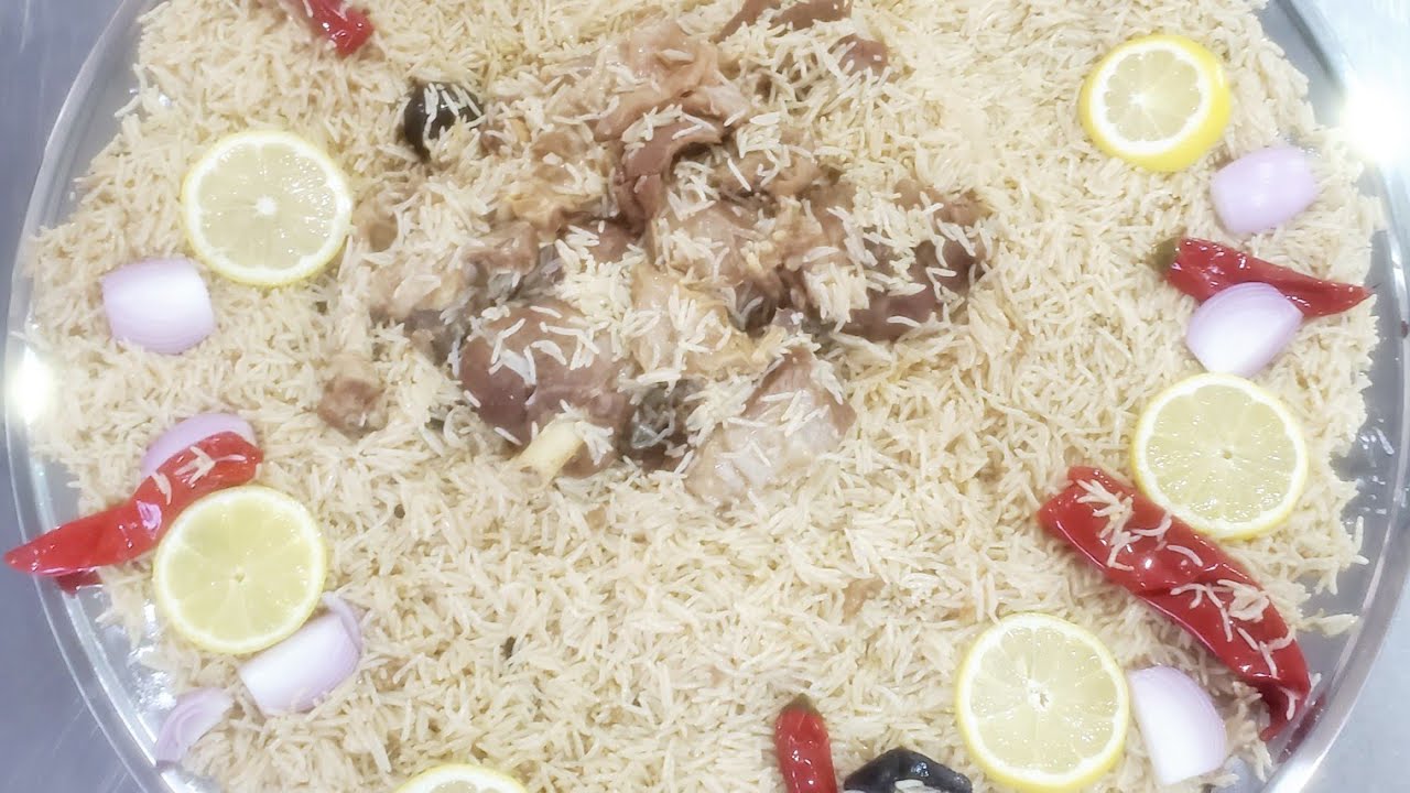 طريقة عمل الكبسة البيضاء باللحم بأسهل والذ طريقة والرز نثري يجنن ببهارات بسيطة ومميزة شيف هاني