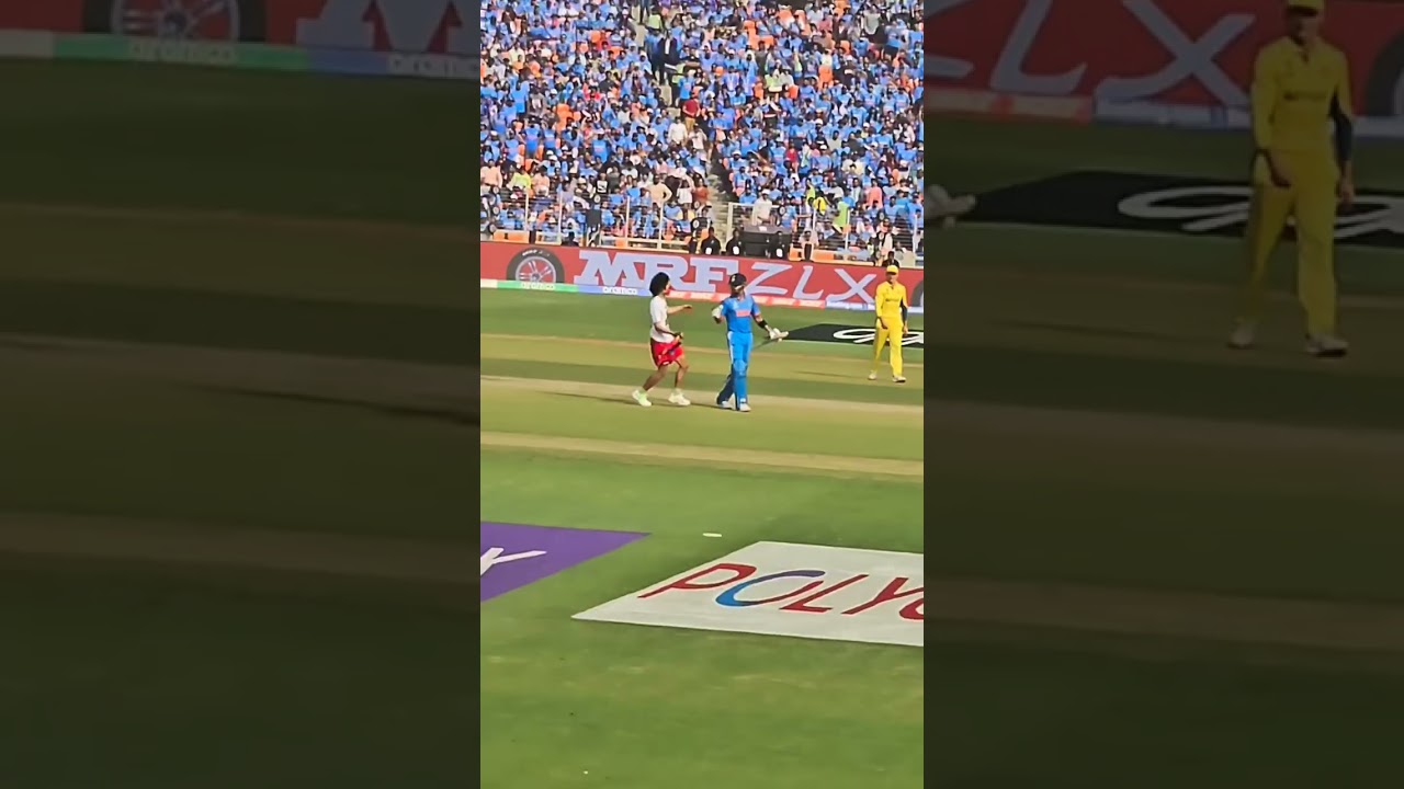 Palestine Supporter Entered Ground To Meet Virat Kohli In Final | 