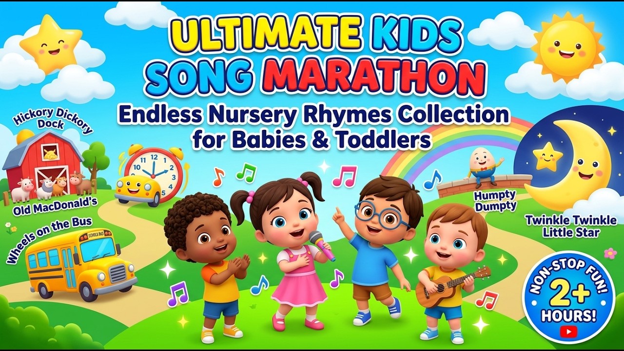 Non-Stop Nursery Rhymes Extravaganza | 1 Hour Kids Music & Learning Songs