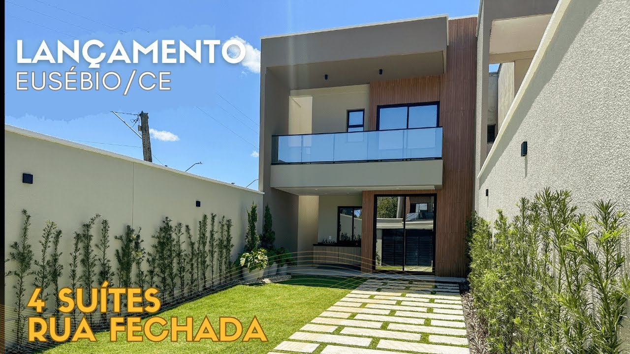 VIA FIORI EUSÉBIO. CONDOMÍNIO DE CASAS DE 132M² -  RUA PRIVATIVA COM SEGURANÇA, BELEZA E PRIVACIDADE