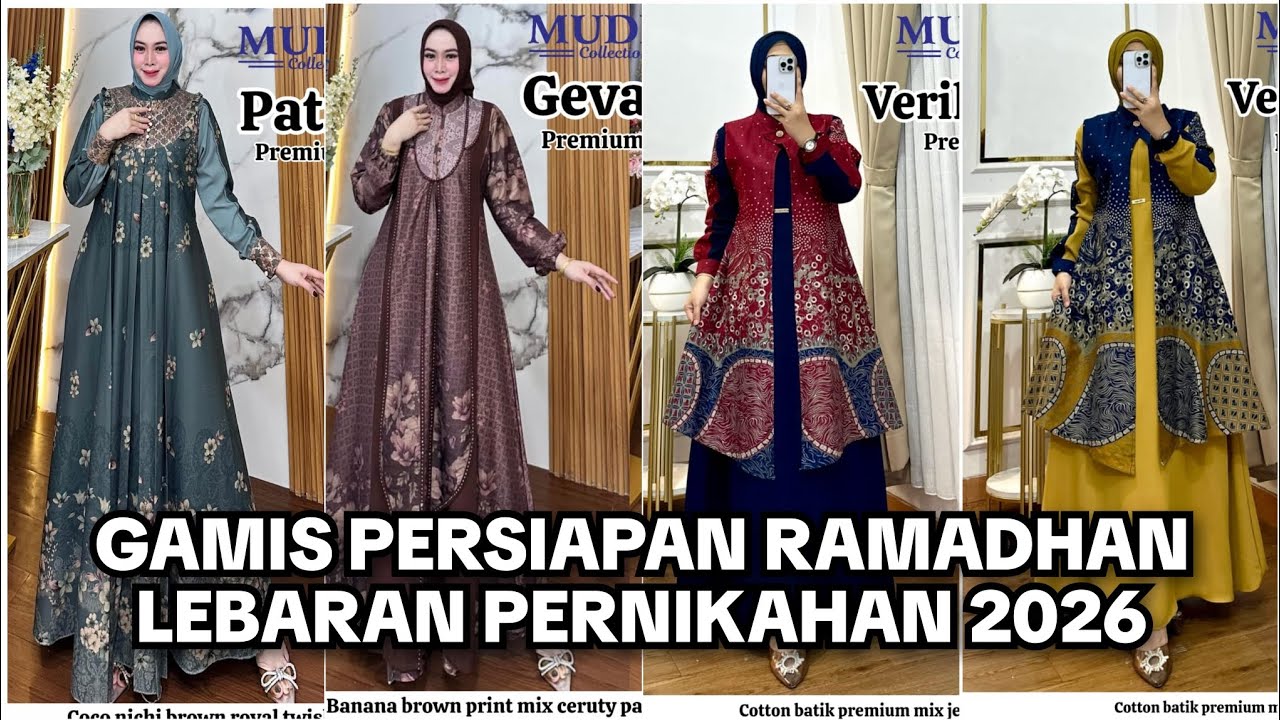 Gamis Persiapan Lebaran Ramadhan Kondangan Pesta Pernikahan Terbaru 2026 Harga murah