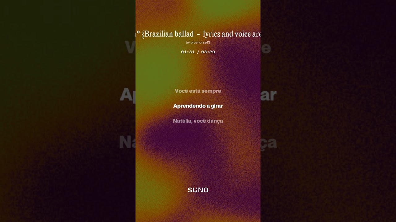 Natália  {Brazilian ballad   lyrics and voice are mine