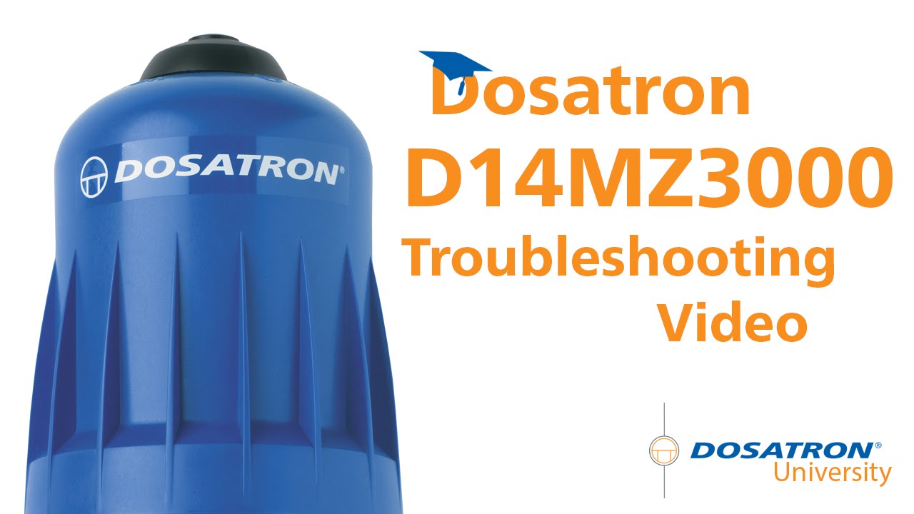 Dosatron D14MZ3000 - 14 GPM Injector - Troubleshooting Video