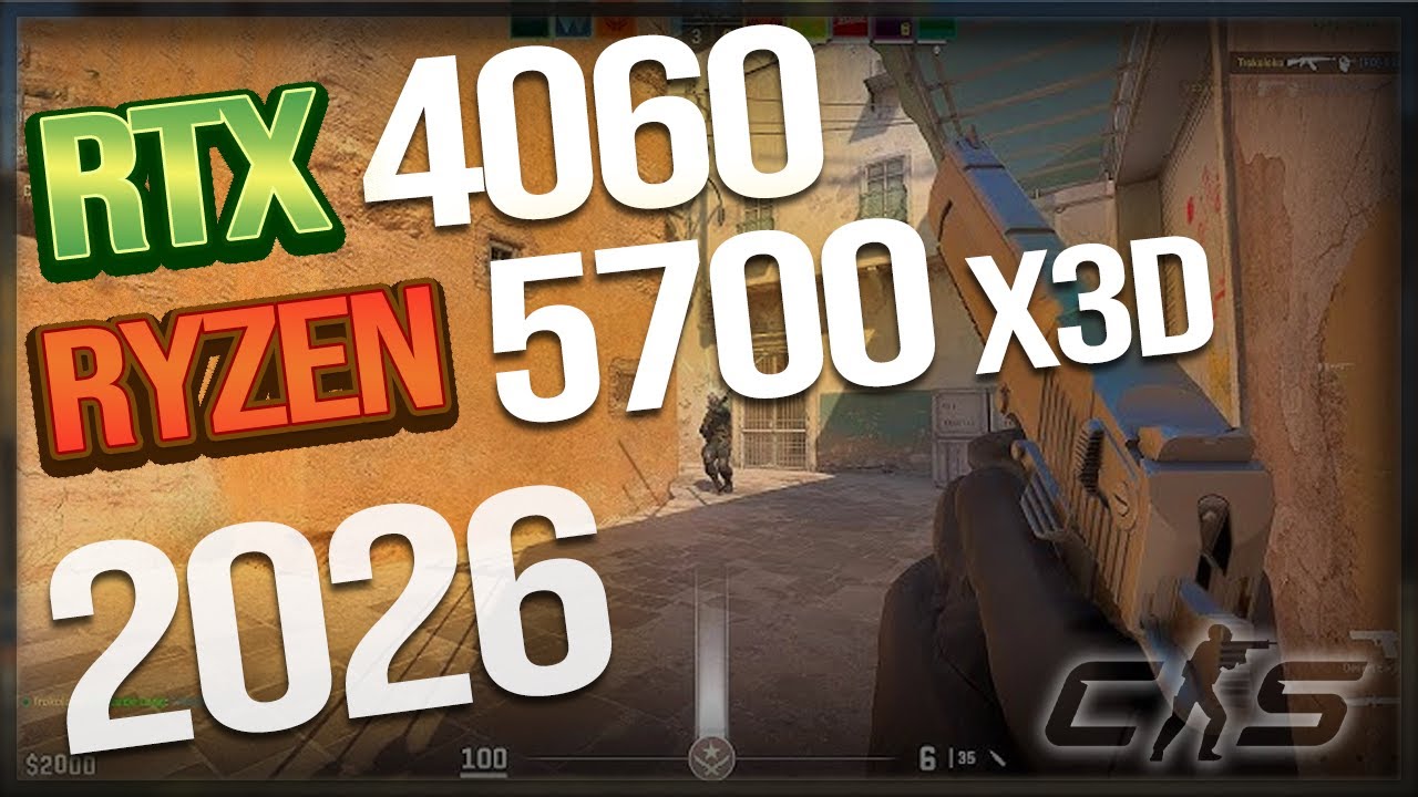 CS2 FPS Test | Ryzen 7 5700X3D + RTX 4060 | competitive settings