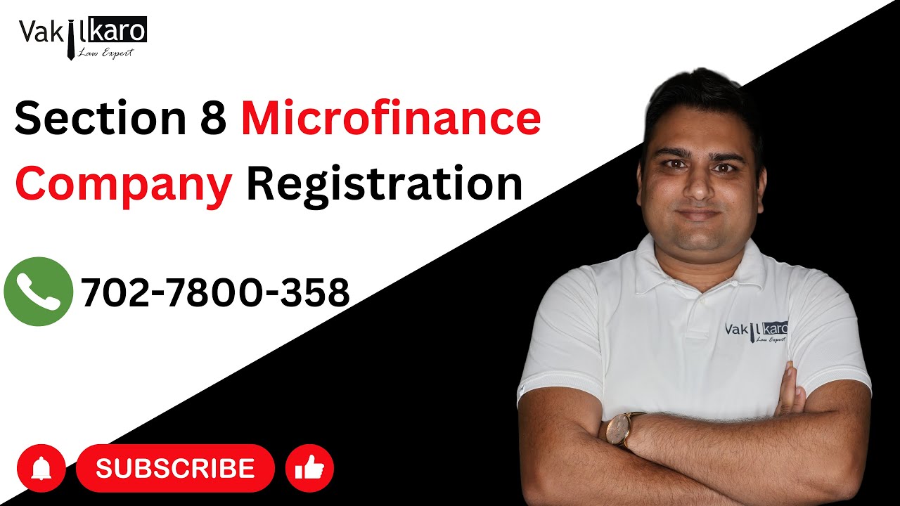Microfinance Company Kaise Khole। Section 8 Microfinance Company Registration। Contact Us 7027800358