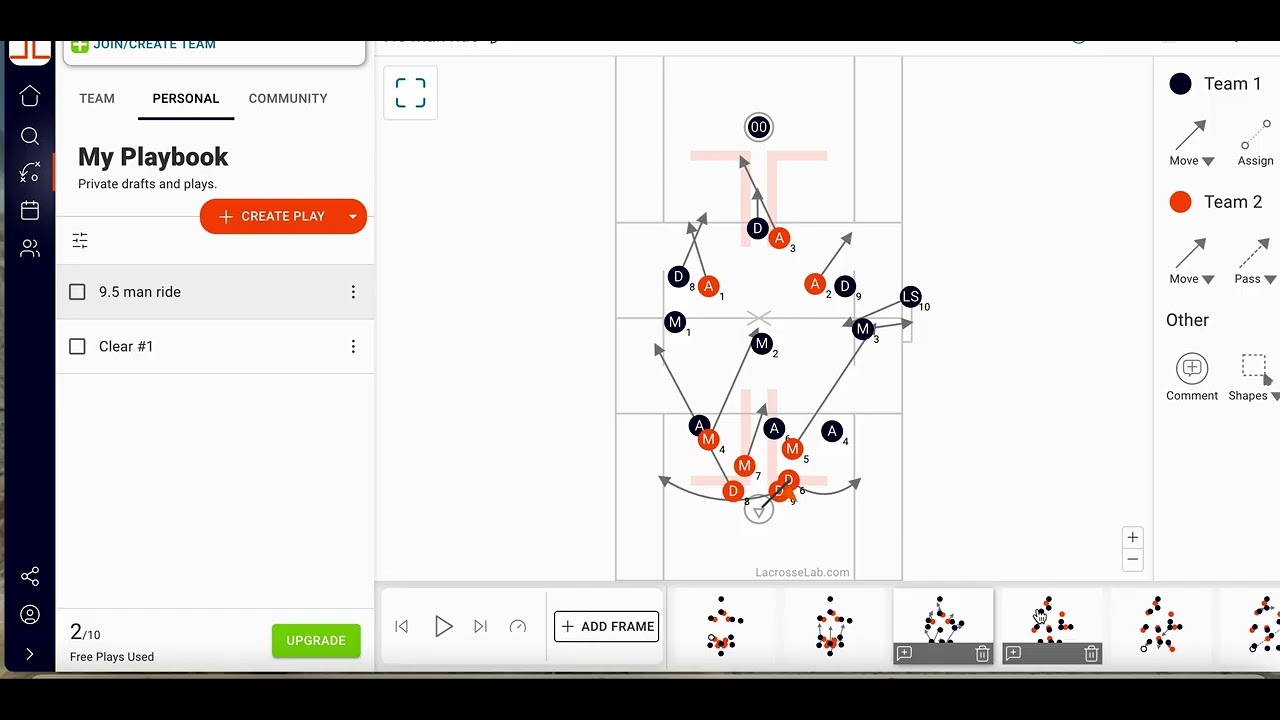 Lacrosse 9.5 man ride