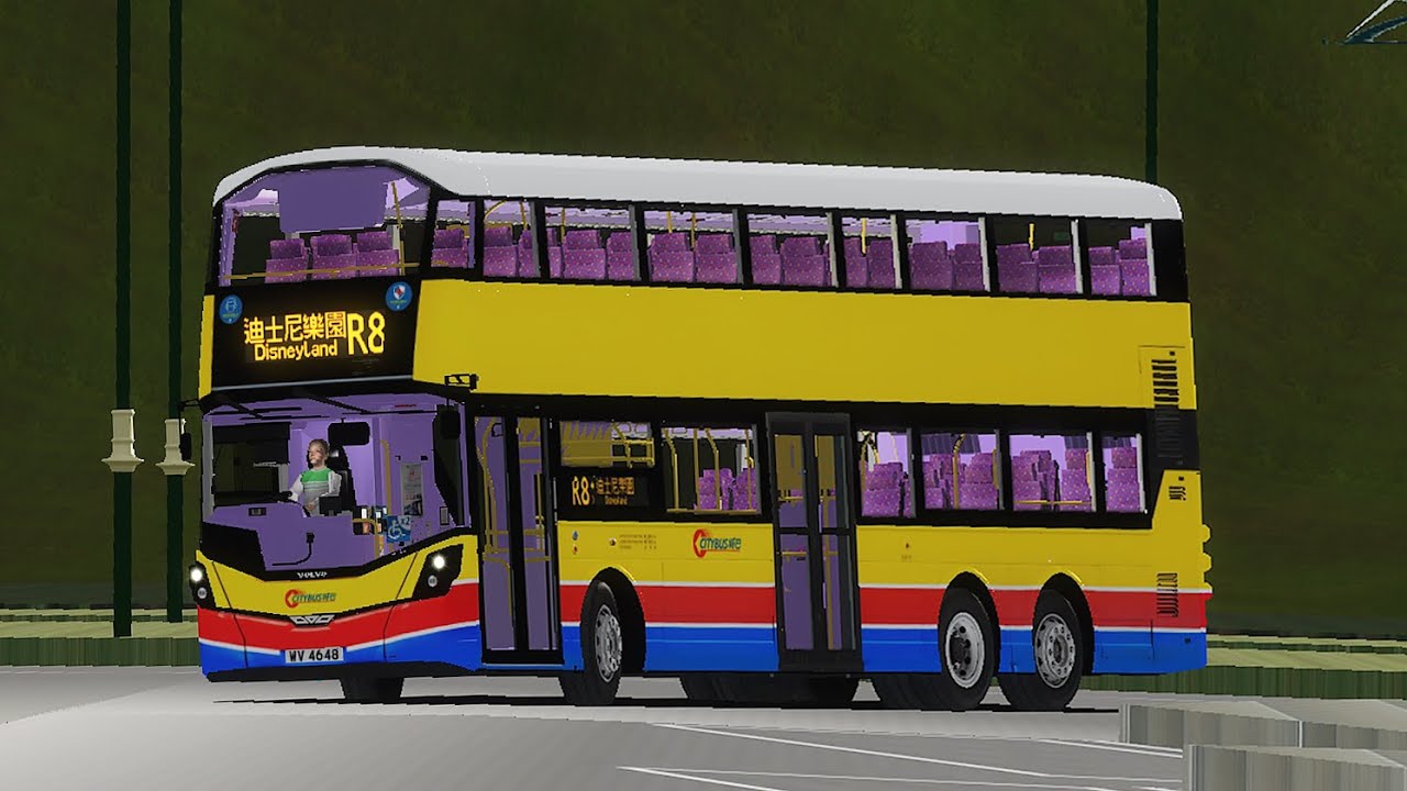 [OMSI 2](祝你有奇妙嘅一天)962_2019 Phase 2.3c CTB Rt.R8🏰迪士尼樂園↺青嶼幹線轉乘站(循環線)｜Volvo B8L Wright 12m 8820 WV4648