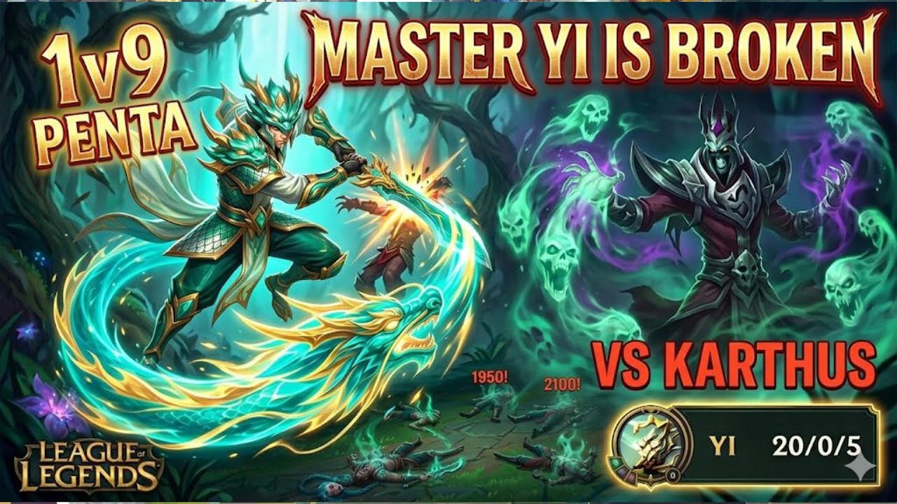 KARTHUS A CREZUT CĂ ARE SCALE... Până a dat de Master Yi Heavenscale! 😱