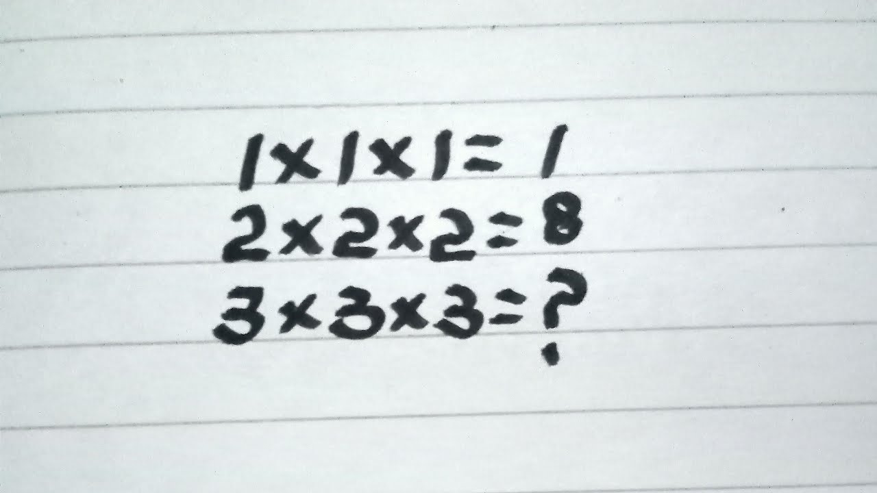 Intelligence test 3×3×3=? || sukurimba is live!