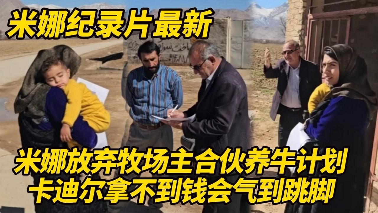 米娜将放弃跟牧场主合伙养牛计划！卡迪尔拿不到60亿会气到跳脚，网友支持她解除出售农场合同！#纪录片 #伊朗游牧民生活