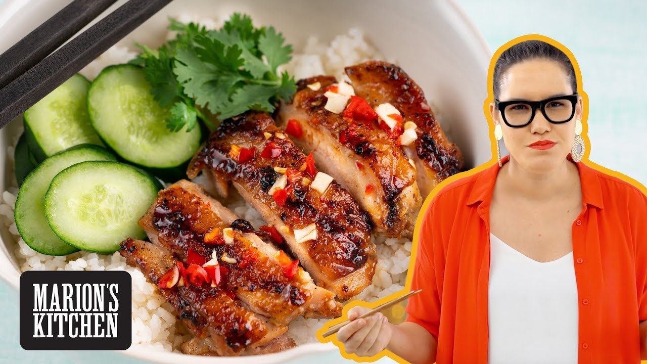 Vietnamese Lemongrass Grilled Chicken Rice Bowl | Marion's Kitchen