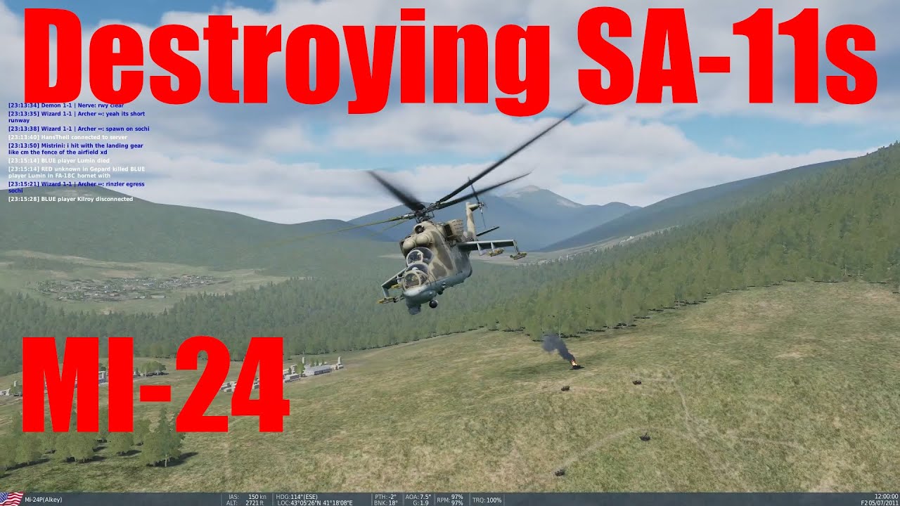 DCS MI-24 Hind Destroying ground targets | Multiplayer Public Server