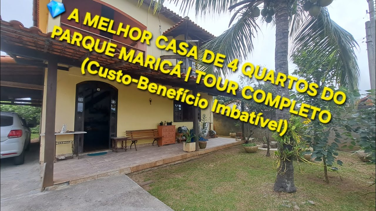 💎 A MELHOR CASA DE 4 QUARTOS DO PARQUE NANCI MARICÁ