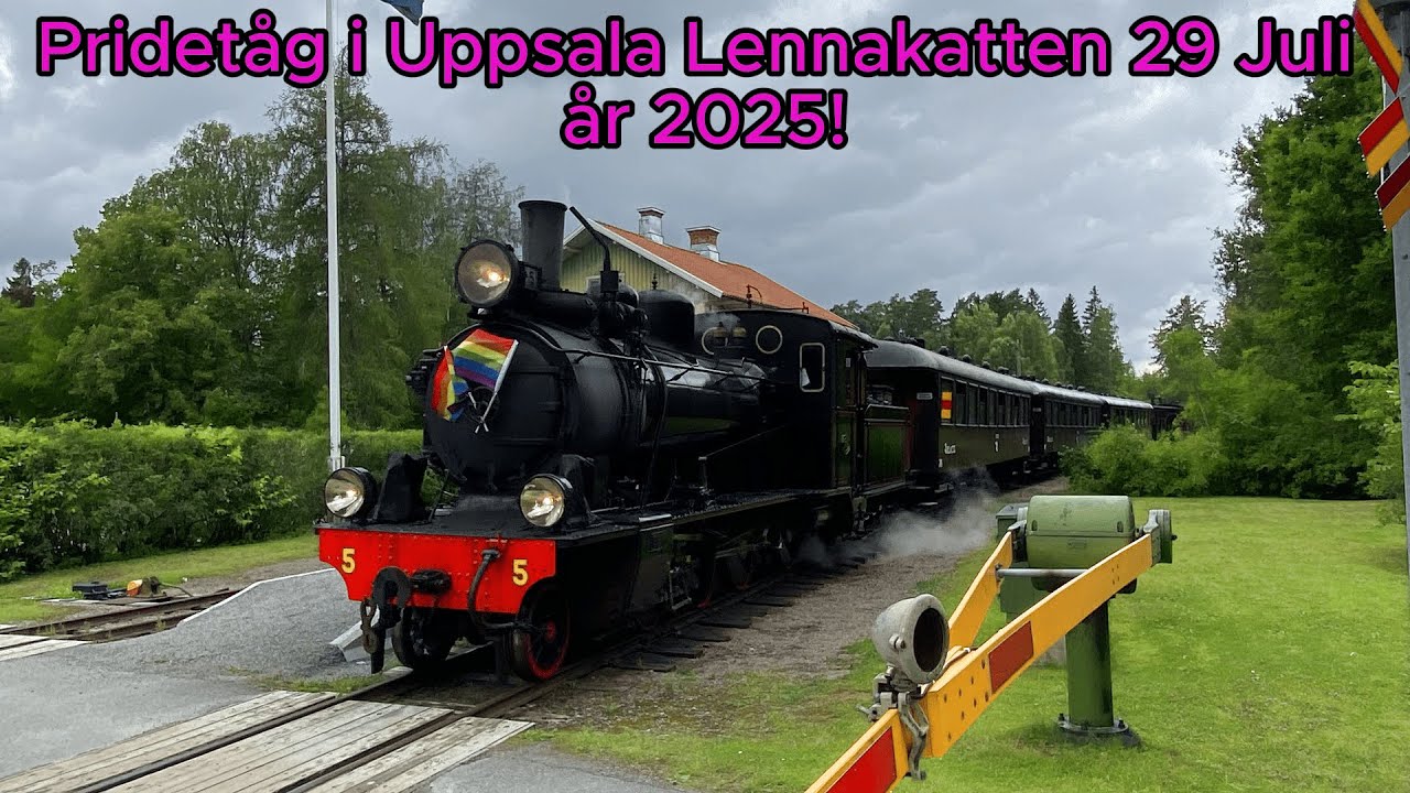 Pride Train in Uppsala Lennakatten July 29 2025!
