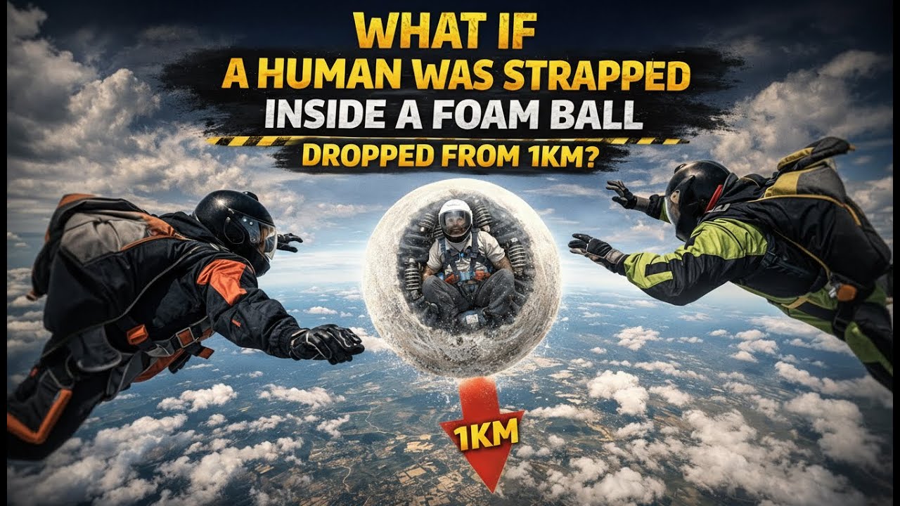Concrete vs Water vs Sand &mdash; Which One Lets You Survive a 1KM Fall?