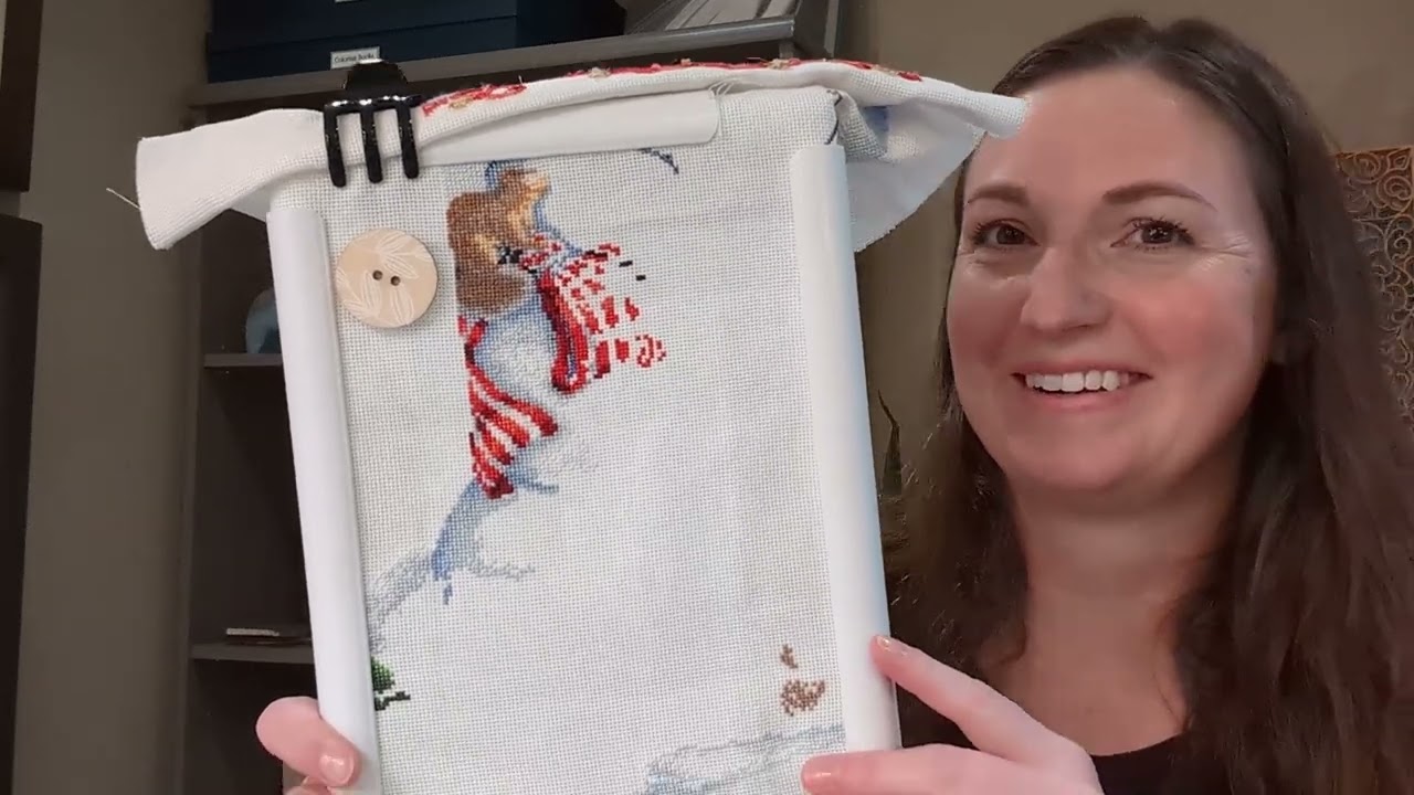 Flosstube 59: WIPs, a Finish, an FFO!  Also a thrifting haul and life update