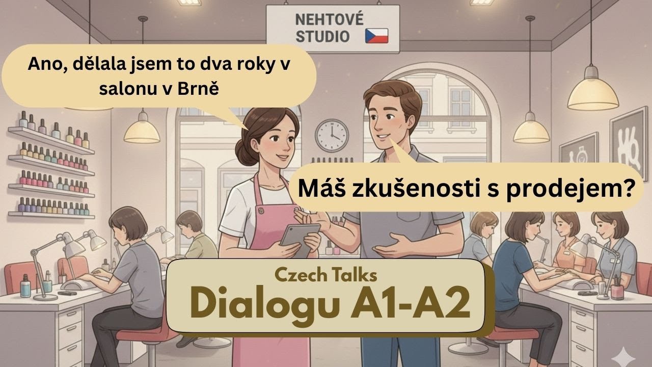 Introducing Yourself at Work in Czech 🇨🇿 | Learn Czech Through Real Dialogues (A1-A2)