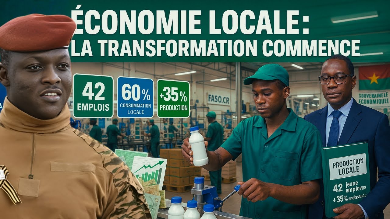 Ibrahim Traoré : 42 emplois locaux créés et 60 % de production burkinabé remplacent les importations