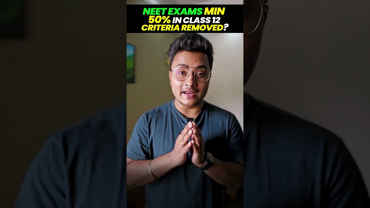 NEET 2025 Latest update: 50 % criteria removed #nta #neetupdate