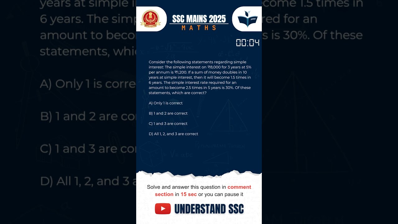 SSC Questions That Will CHANGE Your Score FOREVER simple interest