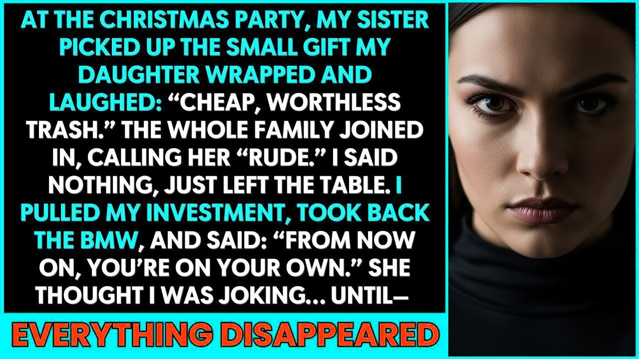 At the Christmas Party, My Sister Picked Up My Daughter’s Gift and Said, Cheap, Worthless Trash—Then