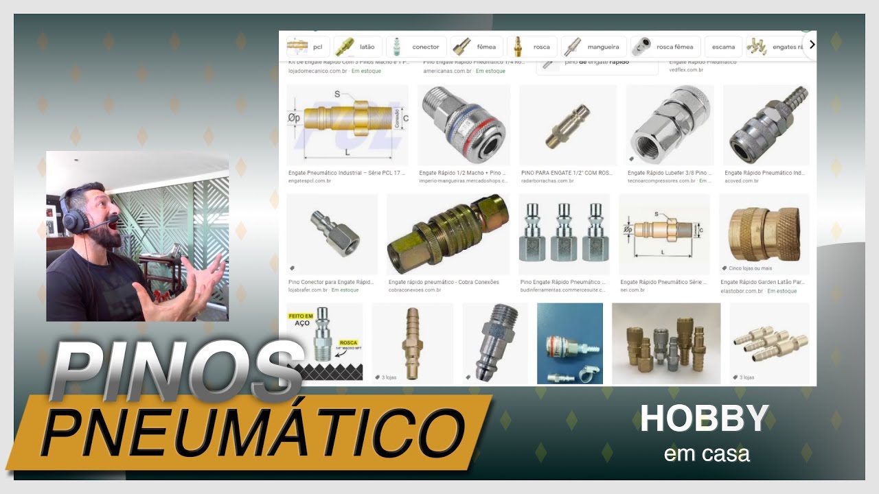 Pinos diferentes para engate rápido pneumático, solução de problemas.