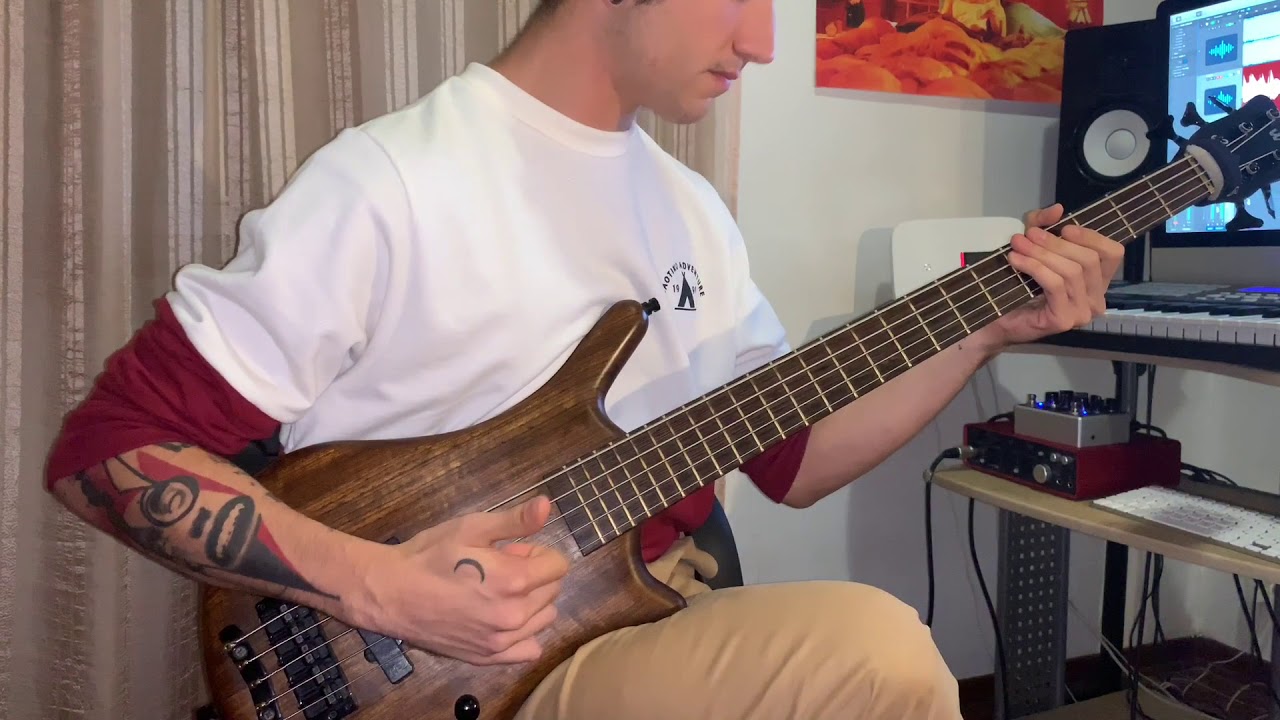 Polyphia- G.O.A.T. Bass Cover [Full Song]