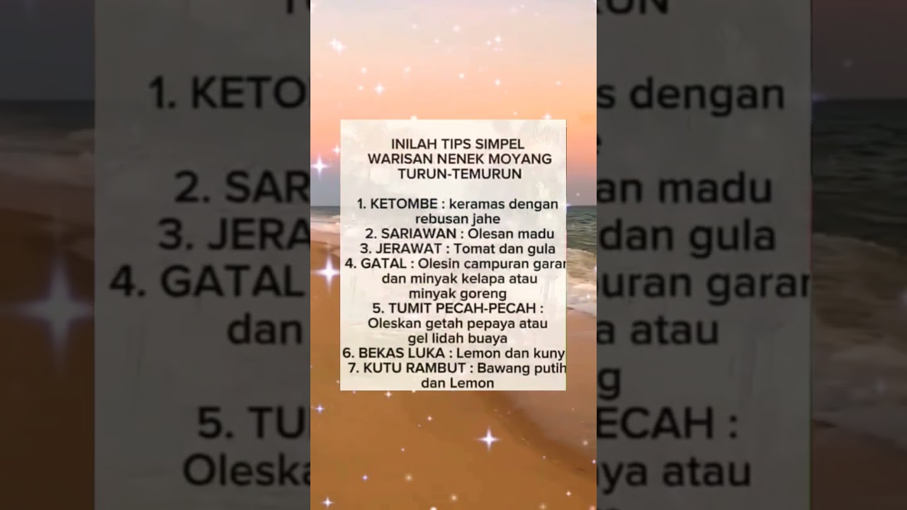 TIPS WARISAN NENEK MOYANG #miyacara #quotes #education #motivasi #quotes #masukberanda