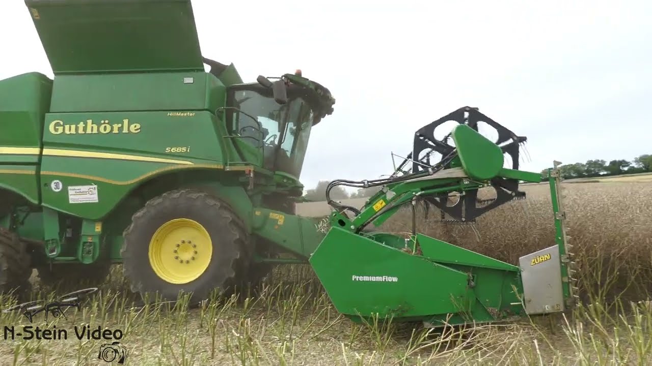 Raps Ernte 2024 mit dem John Deere S685i vom LU Guthörle ( der Regen kommt, der Raps muss weg )