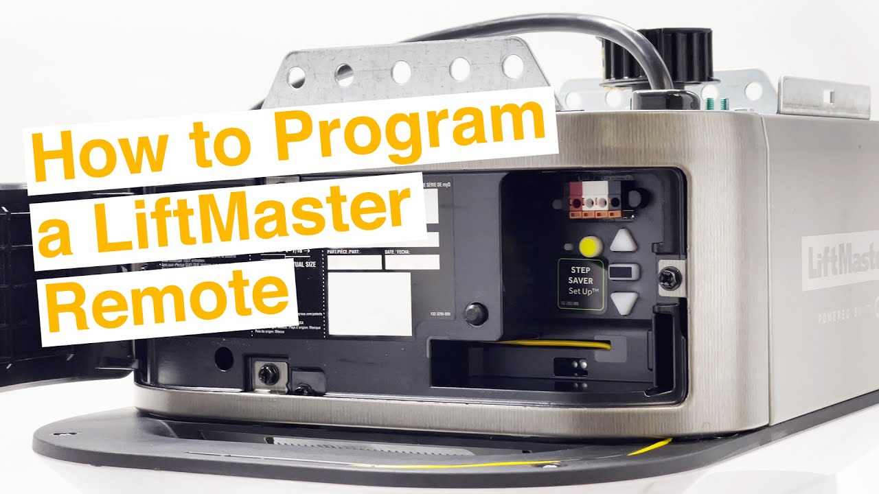 Программирование пульта LiftMaster Remote за 30 секунд