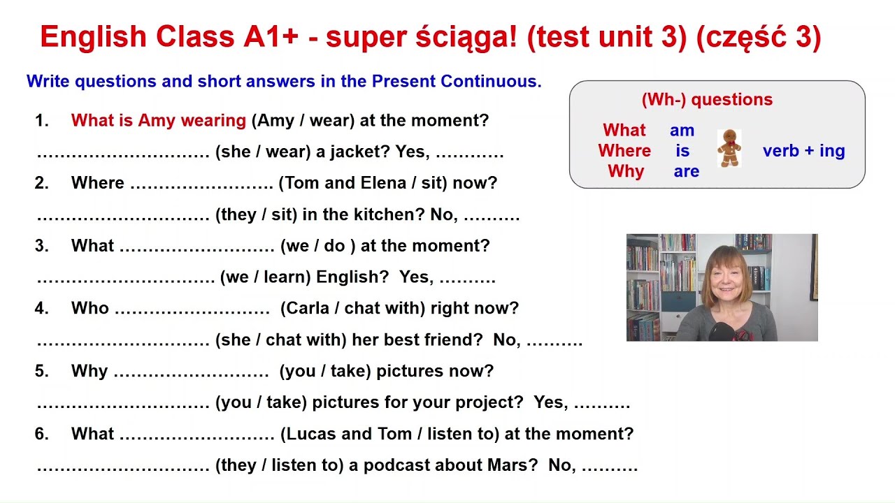 English Class A1+. Test unit 3 (part 3) - super ściąga !