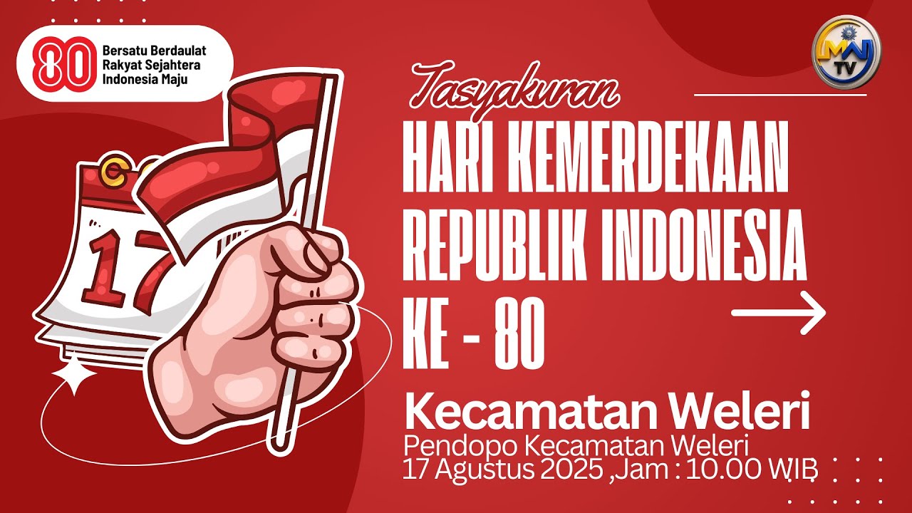 Tasyakuran Peringatan HUT RI ke 80 Kecamatan Weleri tahun 2025 Lanjutan