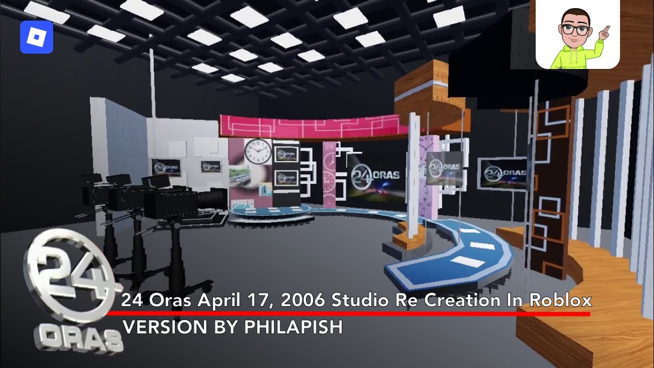 24 Oras April 17 2006 Studio Re Creation In Roblox