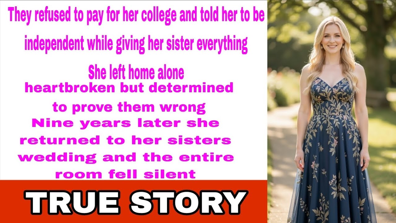 “They Refused to Pay for Her College… 9 Years Later, She Owned the Room at Her Sister’s Wedding