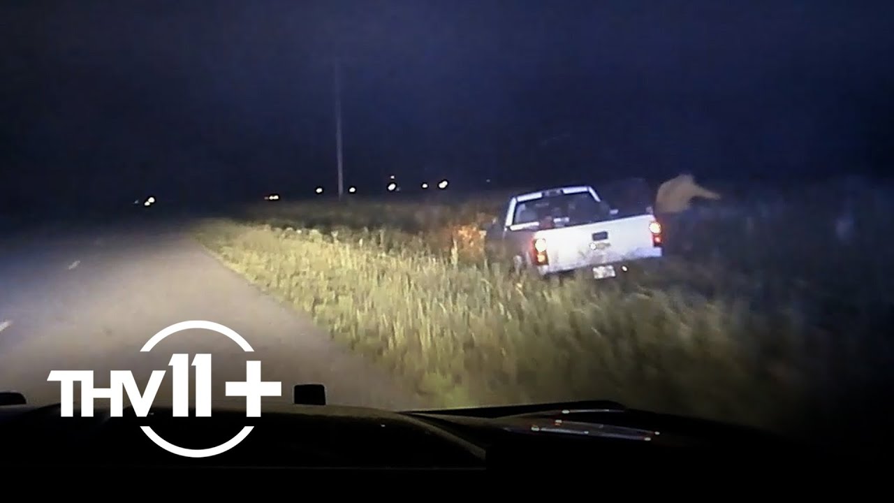 Footage of UCA shooting suspect escaping Arkansas police
