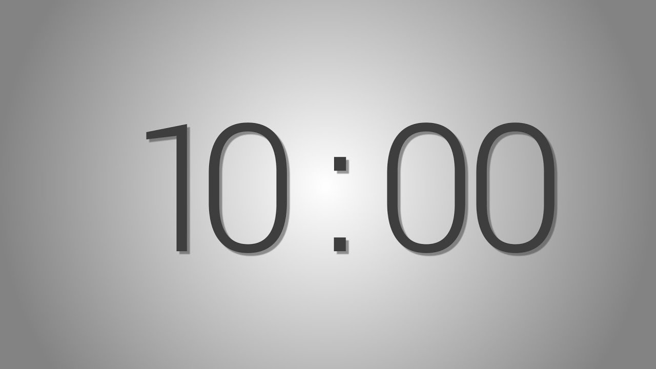 10 Minutes countdown Timer - Beep at the end | Simple Timer (ten min)