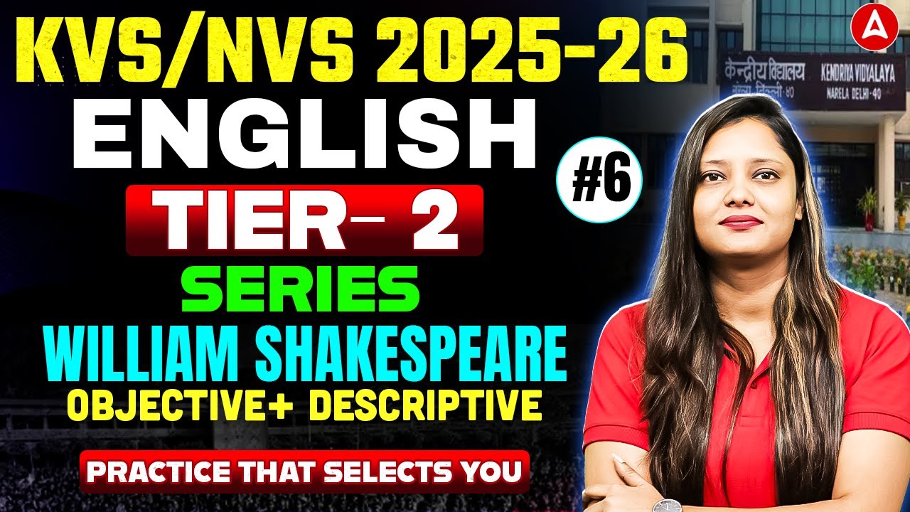 KVS/NVS Mains English Classes | KVS NVS English Practice Set | KVS NVS English PYQ's By Deepti Mam