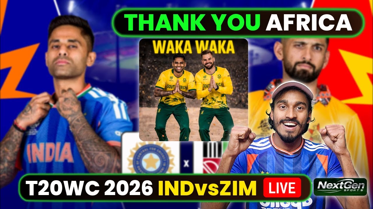 🔴LIVE | IND vs ZIM | South Africa की जीत से INDIA बचा! 🇮🇳 SA IN SEMI FINAL | Eyes On Abhishek🤔