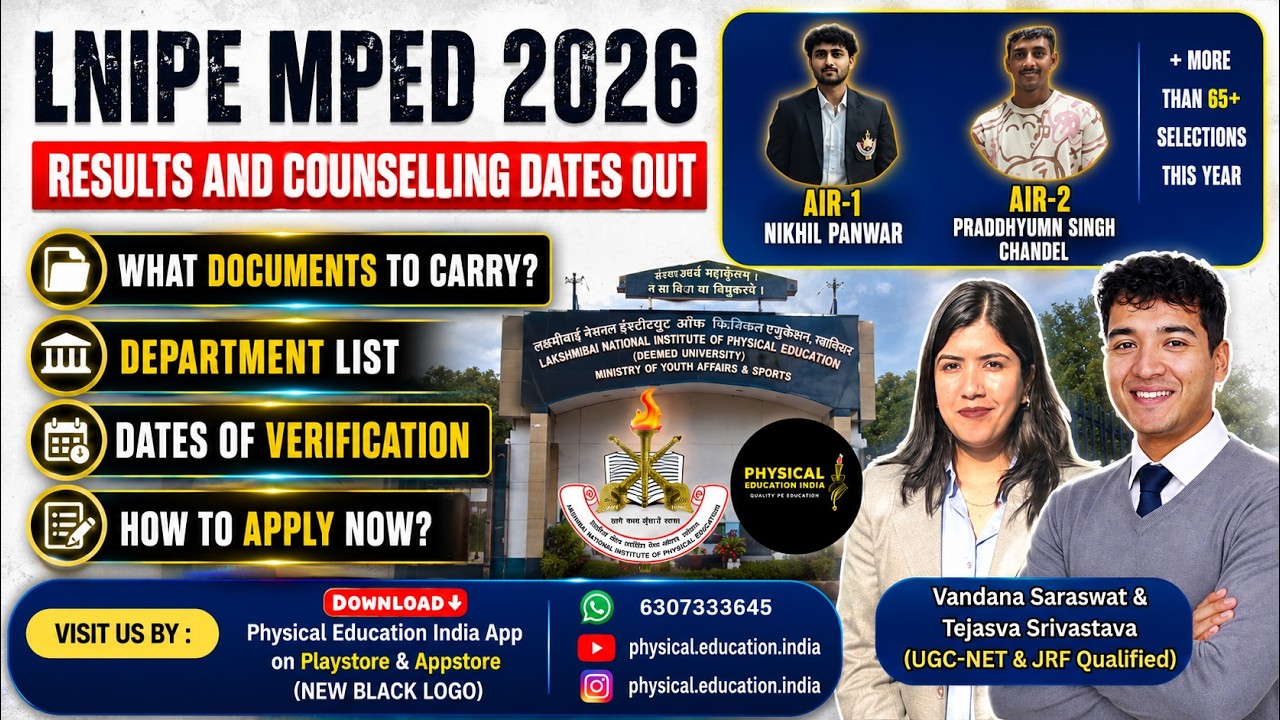 LNIPE MPEd 2026 Results OUT | Dates | Documents and other information