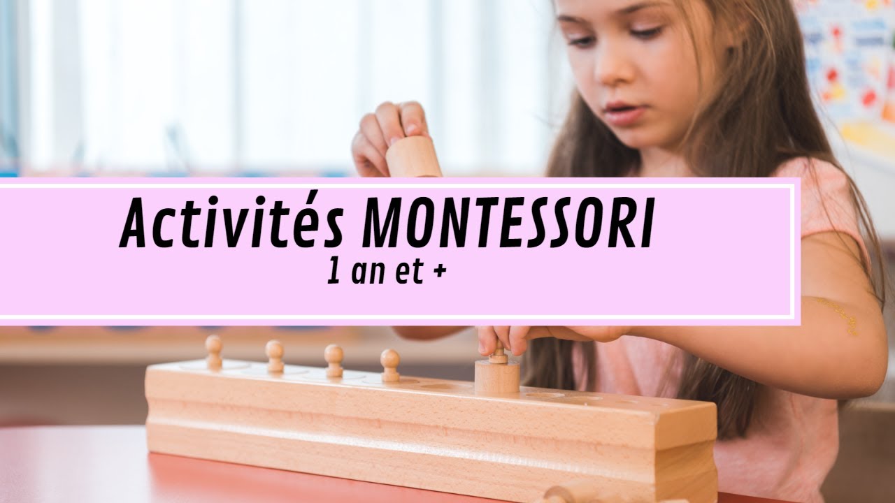 3  ACTIVITÉS MONTESSORI  [Faciles et gratuites] de 1 an à 4 ans