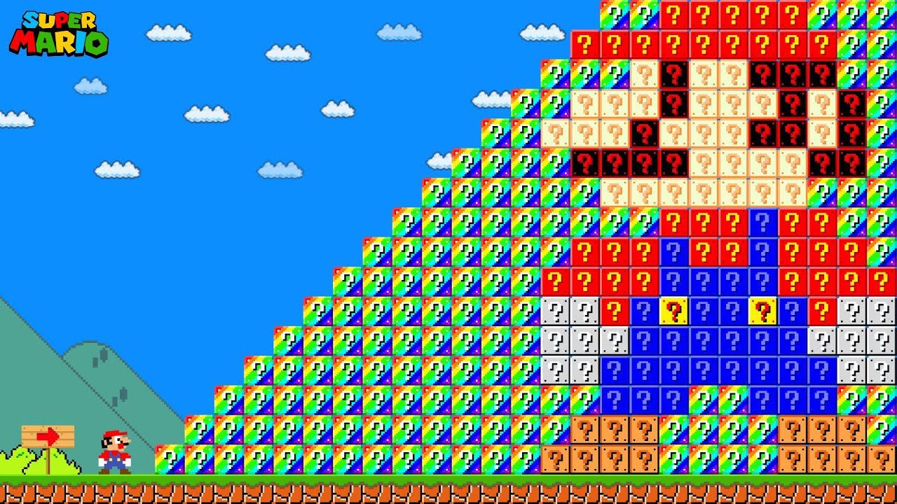 Can Mario Collect More Than 999 Custom Item Blocks in Super Mario Bros.?