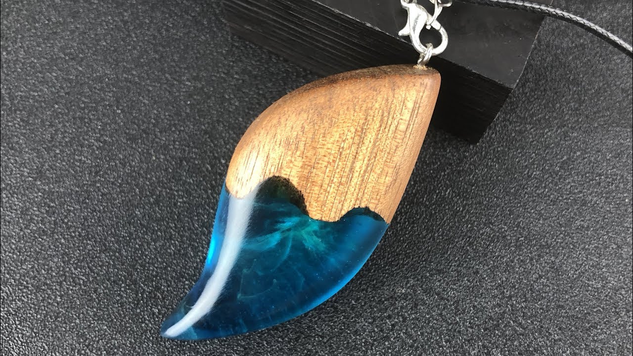 Resin art DIY| Charming DIY Graceful curve pendant | DIY epoxy resin art jewelry