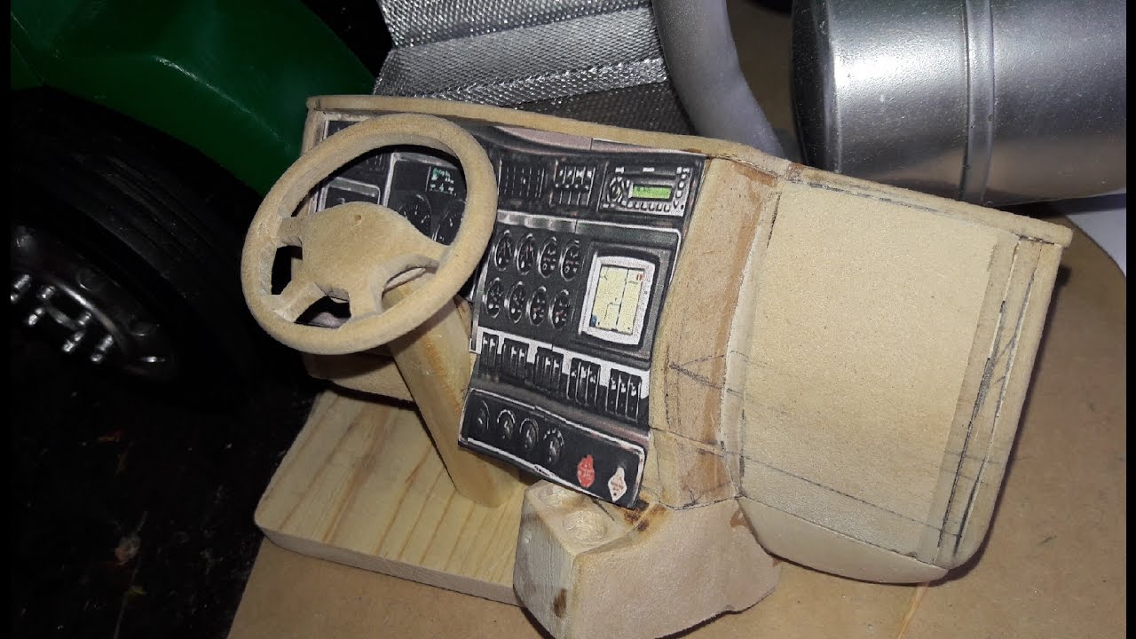 Tablero o millare para camión a escala  kenworth t800  (parte 1)