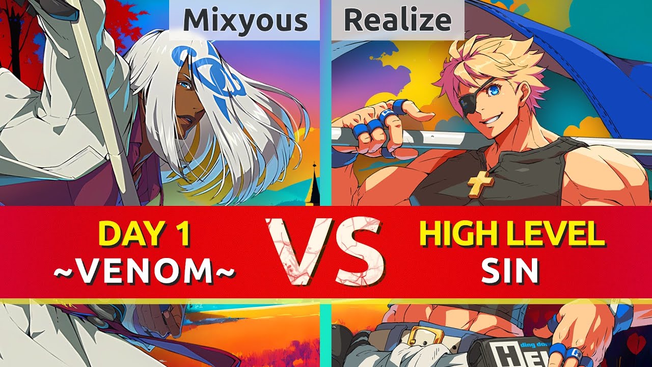 GGST ▰ Mixyous (Day 1 Venom) vs Realize (Sin). Gameplay