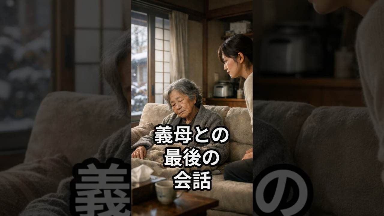 義母との最後の会話。#嫁姑問題 #嫁姑の話 #義実家の話 #感動話 #感動エピソード #感動実話 #嫁の話 #義母の話 #嫁姑問題 #シニアの話 #人生物語 #shorts