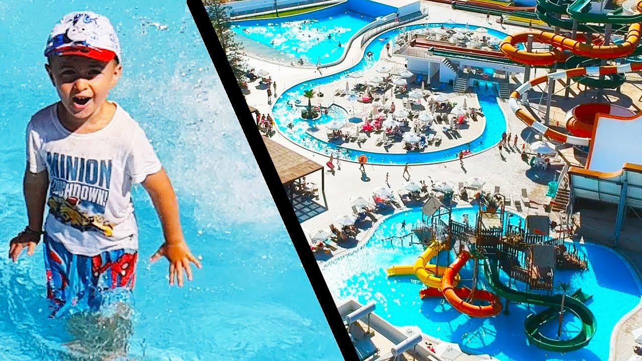 Cel Mai TARE Aqua PARK + Mancare Gratis! Alex si Ariana FUN Time + DRONA