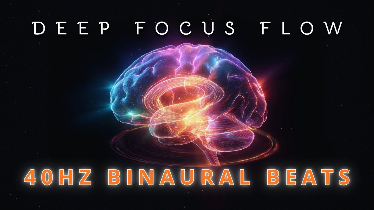 Deep Focus Music for Studying | 40Hz Binaural Beats for Focus & Productivity