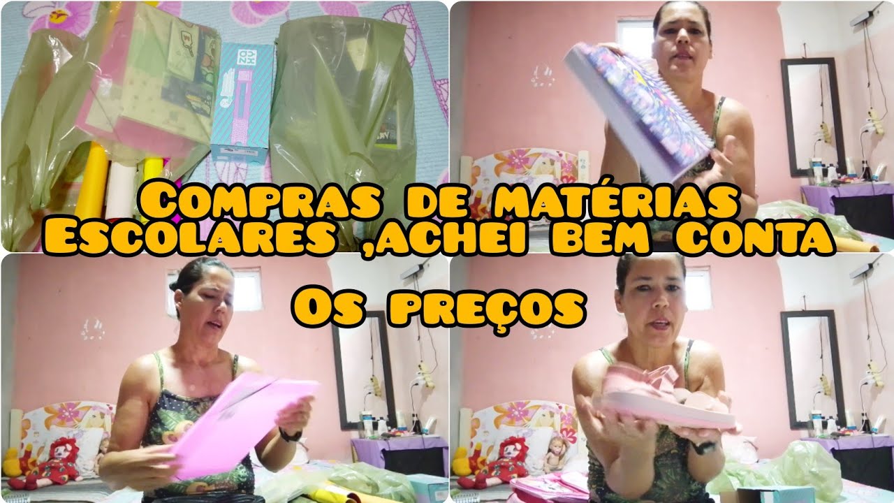 💯compras dos materiais escolares/achei bem em conta os preços 📕📔🖋️🖊️