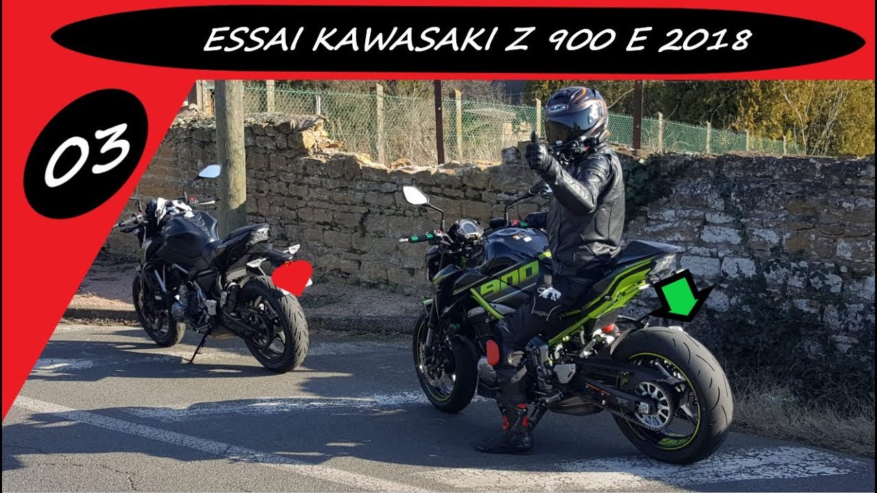 ESSAI KAWASAKI Z900E 2019 en 47.5ch