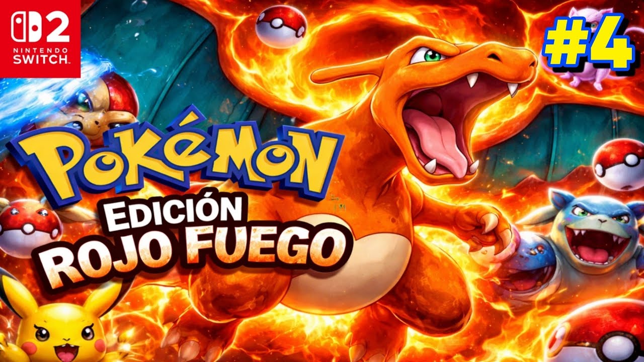 🔴 Pokémon Rojo Fuego en Nintendo Switch 2 #4 – ¡EL RETO EMPIEZA AHORA! 😱🔥